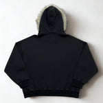 Fur Trim Zip-Up Hoodie